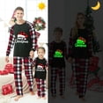 thumbnail image 1 of Conjunto de pijamas navideños a juego para toda la familia, gorro luminoso de Navidad, cuadros rojos, 1 of 3