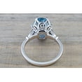 thumbnail image 2 of HeartsAndYou 1.2ct Natural Blue Aquamarine Solitaire Engagement Ring 18k 14k SOLID White Gold, 2 of 9