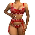 thumbnail image 2 of HUPOM Girls Panties Underwear Briefs Casual Belt Elastic Waist Red XL, 2 of 8