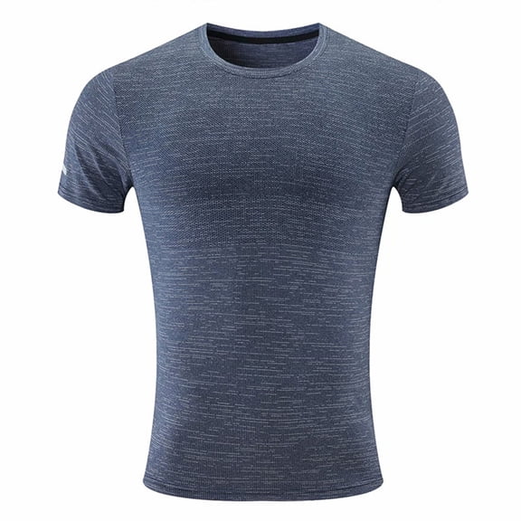 Men's Quick Dry Running T-Shirt Summer Casual Short Sleeve Crewneck Tops Athletic Stretch Workout Tee Shirts
