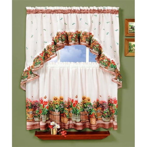 Jardin Campagnard - Ensemble de Tiers et Tiges - Paire de Tiers 57 Po x 24 Po - Tiges 57 Po x 30 Po
