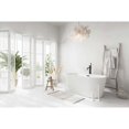 thumbnail image 3 of Elegant Kitchen & Bath BT30759GW-MBK 59 in. Bathtub, Glossy White with Matte Black Trim, 3 of 8