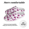 thumbnail image 6 of Lsque Orchids Flowers Pattern Womens Comfort Cotton on Scuff With Memory Foam and Anti-skid Sole Slipper-35/36, 6 of 7