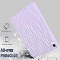 thumbnail image 5 of ELEHOLD Soft Case for iPad 10th Generation 10.9" 2022, with Ripple Design Slim Lightweight Shockproof Anti-Scratch Case for iPad 10th Gen 10.9 inch,Purple, 5 of 7