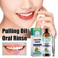 thumbnail image 3 of Coconut Pulling Oil, Mint Oil Pulling Mouthwash, Oil Pulling for Healthy Teeth & Gums, Whitening Pulling Oil Coconut Mint, Mouthwash With Tongue Scrap, 3 of 5