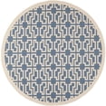 thumbnail image 1 of Safavieh Courtyard Blue Indoor Outdoor Rug - Round 7'10", 1 of 1