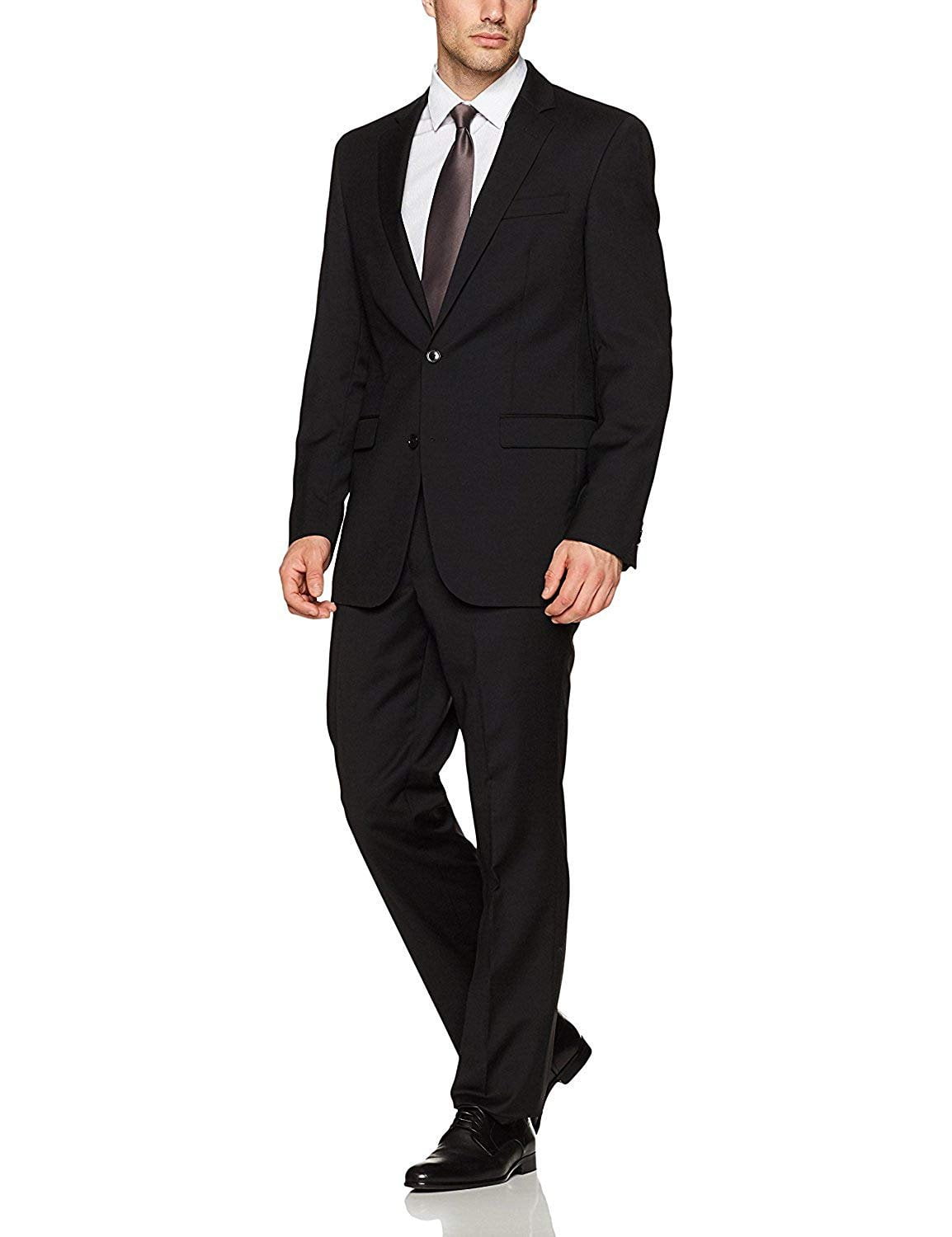 Colors Adam Baker Men's 3-Piece Single Breasted Slim Fit Suit & Tuxedo