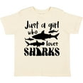 thumbnail image 3 of Inktastic Just a Girl Who Loves Sharks Girls Toddler T-Shirt, 3 of 5