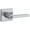 Chrome, variant on Kwikset 740Hflsqtv1-S Halifax Single Cylinder Keyed Entry Door Lever Set - Nickel