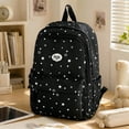 thumbnail image 4 of Teen Casual Polyester Star Print Backpack, Fashion Large Everyday Daypack, Coquette Bookbag for Campus Weekend Commute, 4 of 8