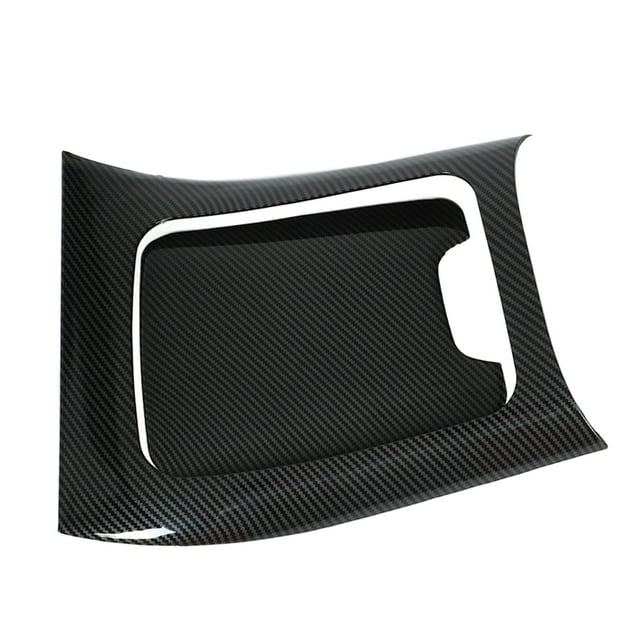 Qiilu Central Control Panel Trim 2pcs Carbon Fiber Style Central Control Gear Panel Trim LHD Replacement For C-Class W206 S206
