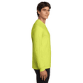 thumbnail image 5 of Gildan Long Sleeve Crewneck Safety T-Shirt for Men, Hi-Vis Classic Safety Green Workwear, S, 5 of 6