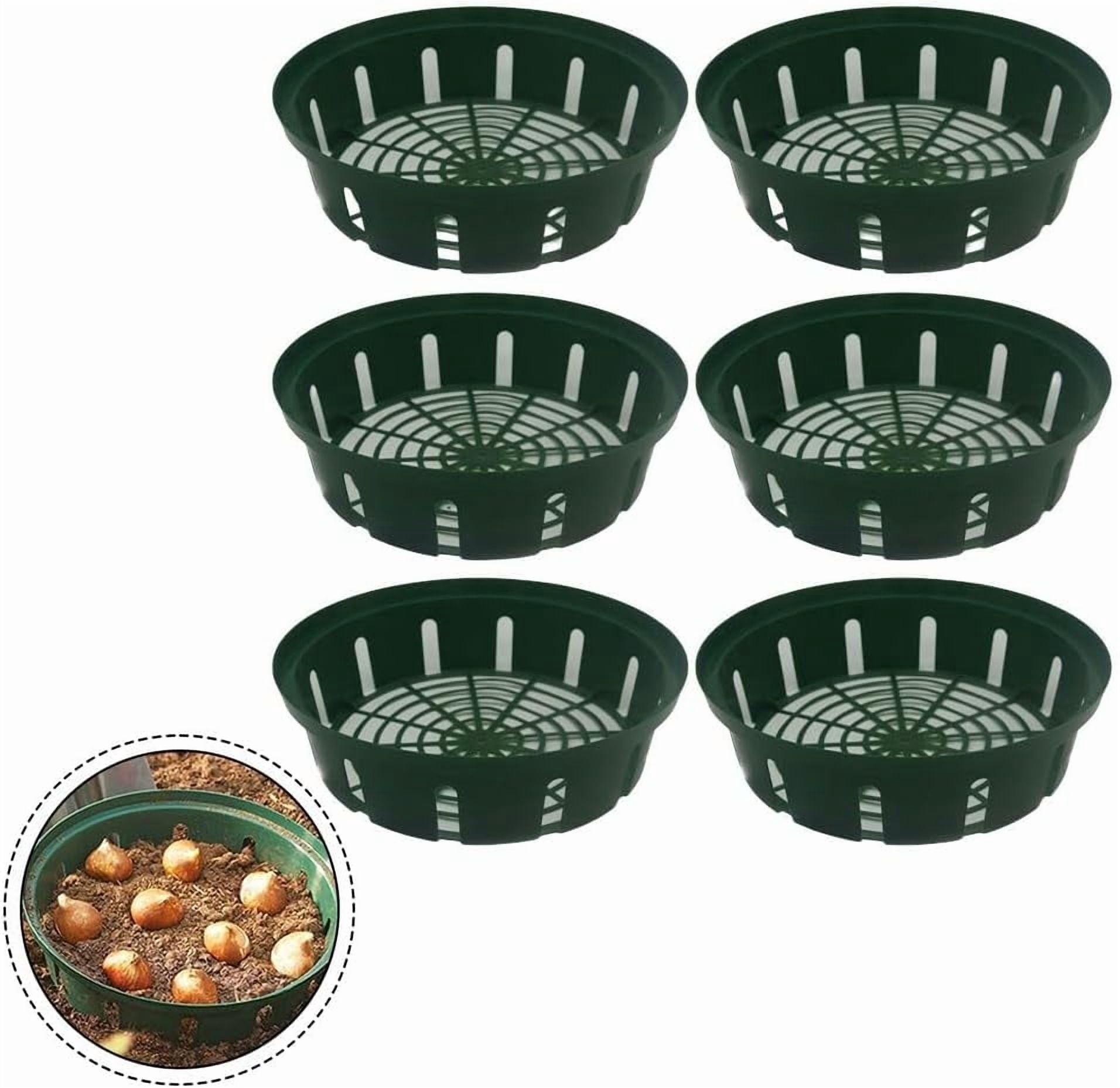 ABPETE 6-Pack Lightweight Flower Pot Baskets - Durable & Stylish Planters for Indoor/Outdoor Gardening, Home Decor & All Planting Needs