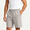 thumbnail image 2 of EOYWHK Casual Shorts for Men Casual Elastic Waist Summer Shorts for Men Soft Lightweight Breathable Sports Shorts for Running Jogging Outdoor Active Yellow XXL, 2 of 6