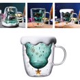 thumbnail image 4 of Tasse en Verre à Double Couche avec Couvercle Anti-Neige et Poignée, 4 of 5