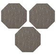 thumbnail image 1 of Furnish My Place Geometrical Pattern Indoor/Outdoor Refine Neutral Rug, Abstract Area Rug, Doorway Mat, Contemporary Rug for Living Room, Entryway, Made in USA, 3' Octagon - Set of 3, 1 of 5