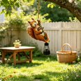 thumbnail image 4 of Solar Animal Garden Hanging Light Forest Animal Swing Lamp Ornament Outdoor with Squirrel Design Warm Glow Hanging Lantern Decor for Tree Branch Patio Yard Balcony Decoration, 4 of 5