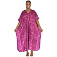 thumbnail image 3 of Up2date Fashion's Women's Caftan / Kaftan / Muumuu / Mumu, Purple Floral Print, One Size, Style Caf-50, 3 of 3