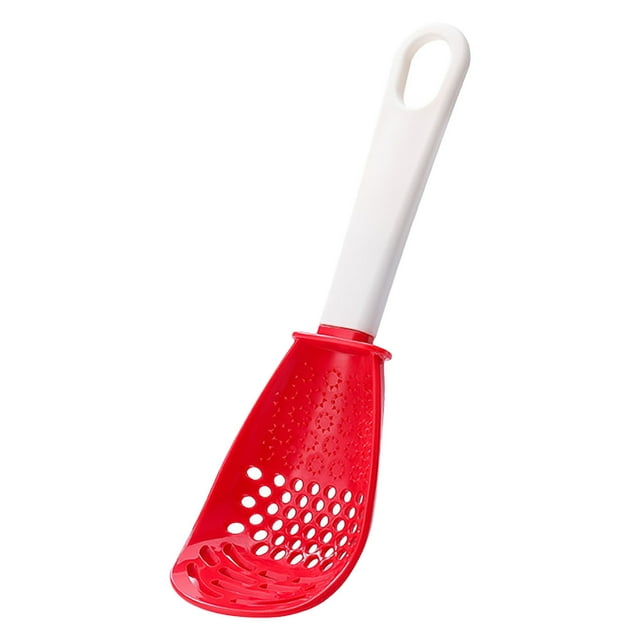 Food Strainers and Colanders Aqestyerly Multifunctional Grinding And Mashing Colander, Draining Spoon Cooking Shovel