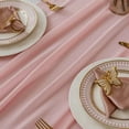 thumbnail image 4 of 10FT Light Pink Chiffon Table Runner 12x118 Inches for Wedding Reception Rustic Birthday Party Decorations, 4 of 7
