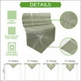 thumbnail image 5 of Sage Green Table Runner Linen Burlap Table Runner 60 Inches Long Minimalist Abstract Modern White Art Dresser Scarves for Kitchen Island Coffee Dining Room Party Wedding Holiday Decoration 13"x60", 5 of 8