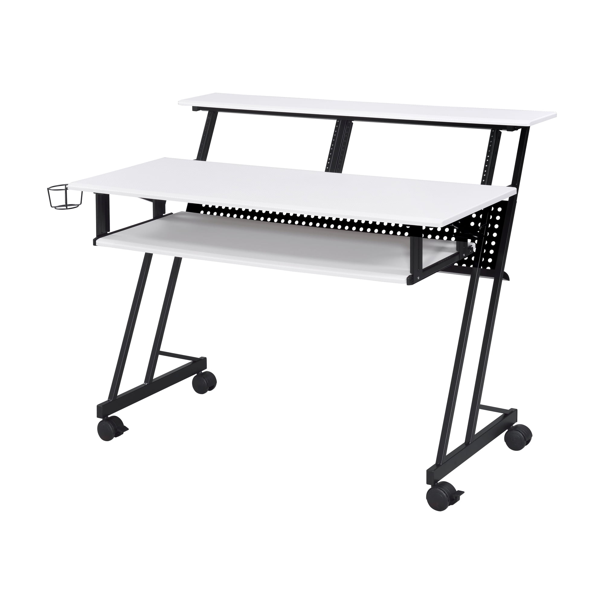 Suitor White & Black Finish Music Recording Studio Desk