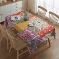 thumbnail image 2 of Pioneer Flower Rectangle Tablecloth 60"x84",Waterproof Polyester Rectangle Table Cloth, Wipeable Spillproof Polyester Tablecloth for Dining, Camping, Indoor and Outdoor, 2 of 5