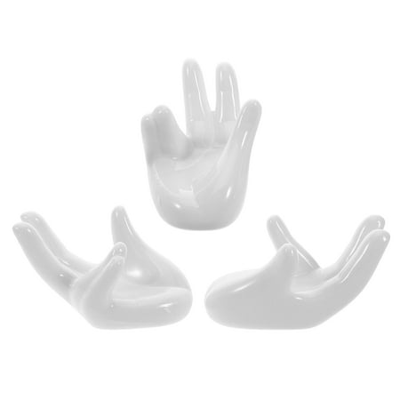 

3 Pcs Tablet Stand Easter Egg Cup Holder 7.50X4.60X4.50CM White