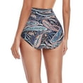 thumbnail image 2 of RELLECIGA Bas de Bikini Froncé Taille Haute pour Femmes, 2 of 6