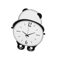 thumbnail image 2 of deevoka Panda Shaped Wooden Wall Clock, Modern Decoration, Battery Operated Hanging, for Height 30cm, 2 of 9