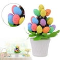 thumbnail image 2 of (Clearance) BNNG Easter Egg Potted, Easter Centerpiece for Dinning Table with Wood Tray & Easter Eggs Decor, Easter Table Decor, Easter Decorations for the Home, Spring Decorations for Home, 2 of 9