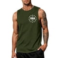 thumbnail image 3 of Youpwaven 250th Anniversary USA Merchandise, Men's America 250 Muscle Tank, 1776-2026 Patriotic Sleeveless Shirt, Flag Graphic Casual Apparel, 3 of 5