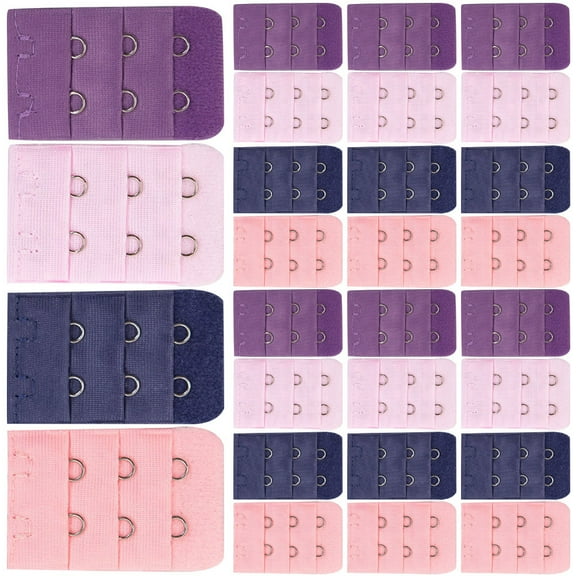 KONTONTY  30 Pcs Women Bra Extender Hooks Straps Clips for Bras Women's Miss