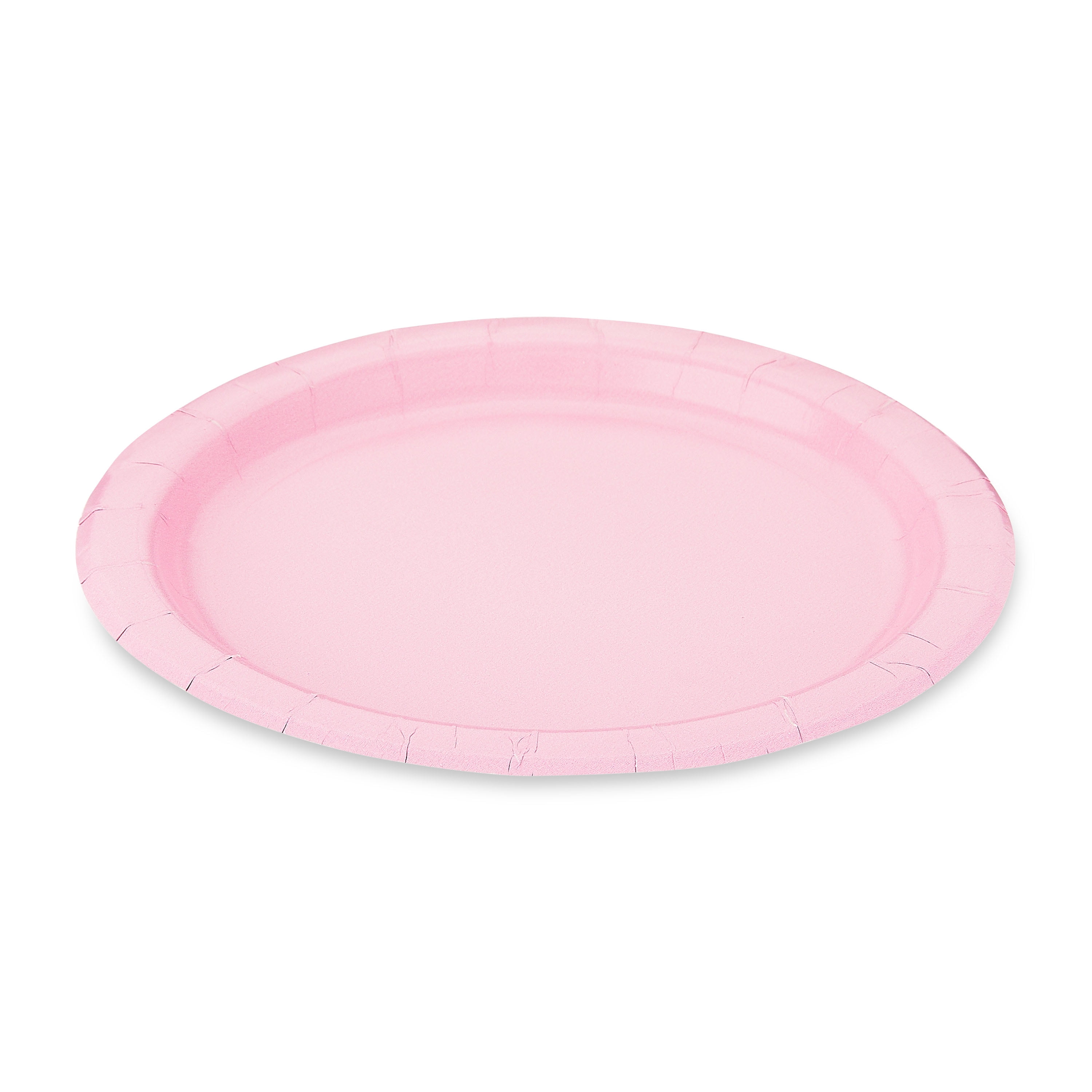 (6 pack) Way To Celebrate Disposable Paper Plates, Light Pink, 7 in, 24 Pieces