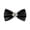 Black27, variant on Men's Wedding Bow Tie with Double Layer Bow Pearl and Rhinestone Accents, Adjustable Strap Satin Fabric for Groom Formal Suit, Black