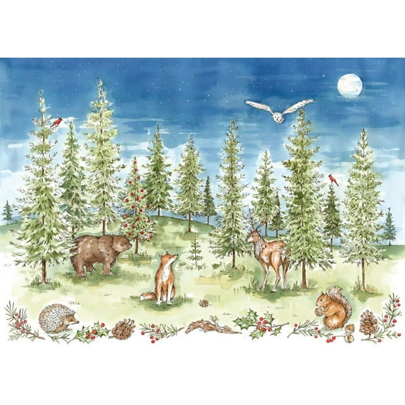 Woodland Wonder Deluxe Boxed Holiday Cards (20 Cards, 21 Self-Sealing Envelopes), (Hardcover)