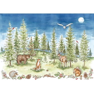 A Merry Perch Deluxe Boxed Holiday Cards – 20 Kerstkaarten Met Goudfolie, 21 Zelfsluitende Enveloppen – Luxe Doos Met Magneetsluiting