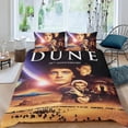 thumbnail image 2 of Duna Conjunto de sábanas temático, trío de piezas, cómodo y amigable con la piel, diseño único, regalo de decoración para el hogar para familiares, amigos y fans,135cm *200cm, 2 of 6