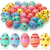 Mr. Pen- Jumbo Plastic Easter Eggs, 30 Pack, 3'' Tall, Colorful Plastic Easter Eggs Bulk, Empty Easter Eggs Empty
