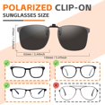 thumbnail image 3 of Gafas de Sol Polarizadas JO con Clip - Protección UV400 Antirreflejo Unisex, 3 of 6