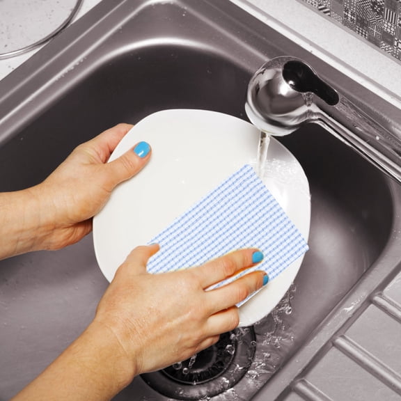 UPOUART Set of 4 Soft Cotton Dish Towels for Kitchen, Highly Absorbent Cloths for Quick Cleaning and Fast Drying