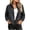 Black(LaidesJacket ), variant on Womens Lightweight Jacket Full Zip Stand Collar Long Sleeve Casual Windbreaker with Zipper Pockets for Travel & Hiking