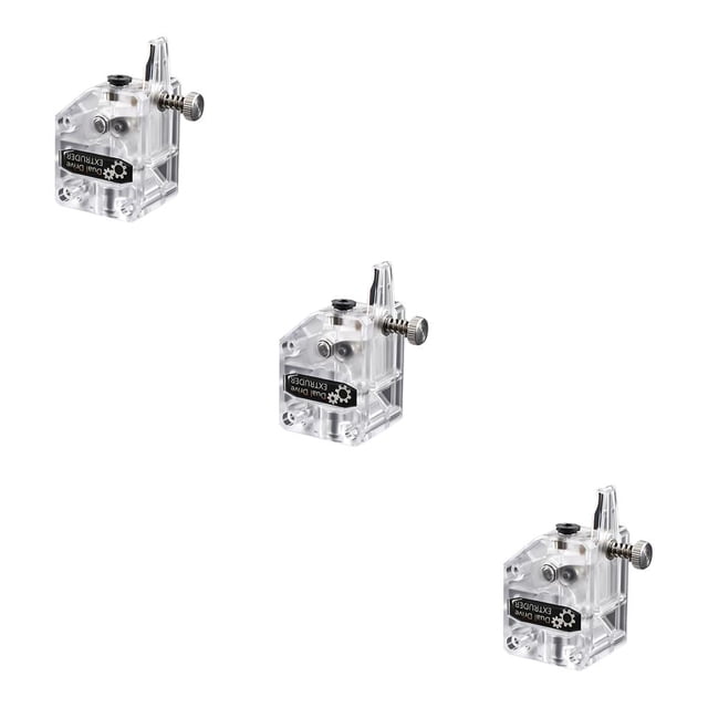 Kit de extrusora Cateissary Dual Drive 3:1 herramienta de reparación impresora 3D accesorios reemplazables Transparente 3Conjunto