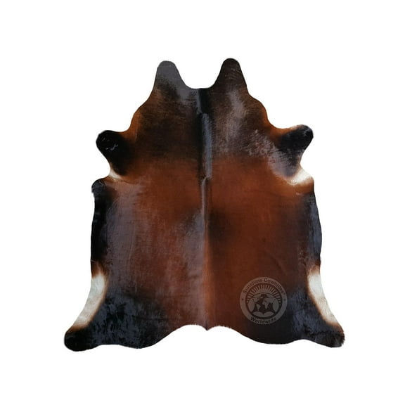 Genuine Mahogany Reddish Cowhide Rug Large 6 x 7 - 8 ft. 180 x 240 cm