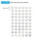 thumbnail image 2 of Uxcell 1800 Pcs Heart Reward Stickers, 30 Sheet Foil Sparkling Self Adhesive Colorful Sticker, Silver Tone, 2 of 7
