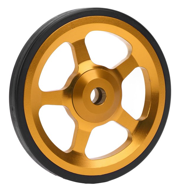 Folding Bike Easy Wheel Replacement, Smoother Operating Secure Fixation Aluminum Alloy Easywheel for Folding Bike