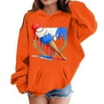 thumbnail image 4 of Byoo Tween Girl's Baseball Print Hoodie Sports Casual Hooded Sweatshirt Pullover Top, 4 of 4