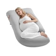 thumbnail image 1 of VEVOR Almohada de embarazo Almohada de maternidad de cuerpo completo en forma de G Ultra suave y transpirable, 1 of 9