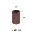 thumbnail image 2 of 100 Packs Sanding Drums 1/4 Inch Mini Sanding Sleeves 320 Grit Sanding Bands for Drum Sander, 2 of 6