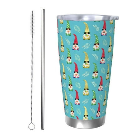 

Gukieu Gnomes Holding Fruits Print 20OZ Car Cup Vacuum Stainless Steel Leak-proof Thermos Cup Unisex Suitable for Home Outdoor and Sports-Straw Two-piece Set